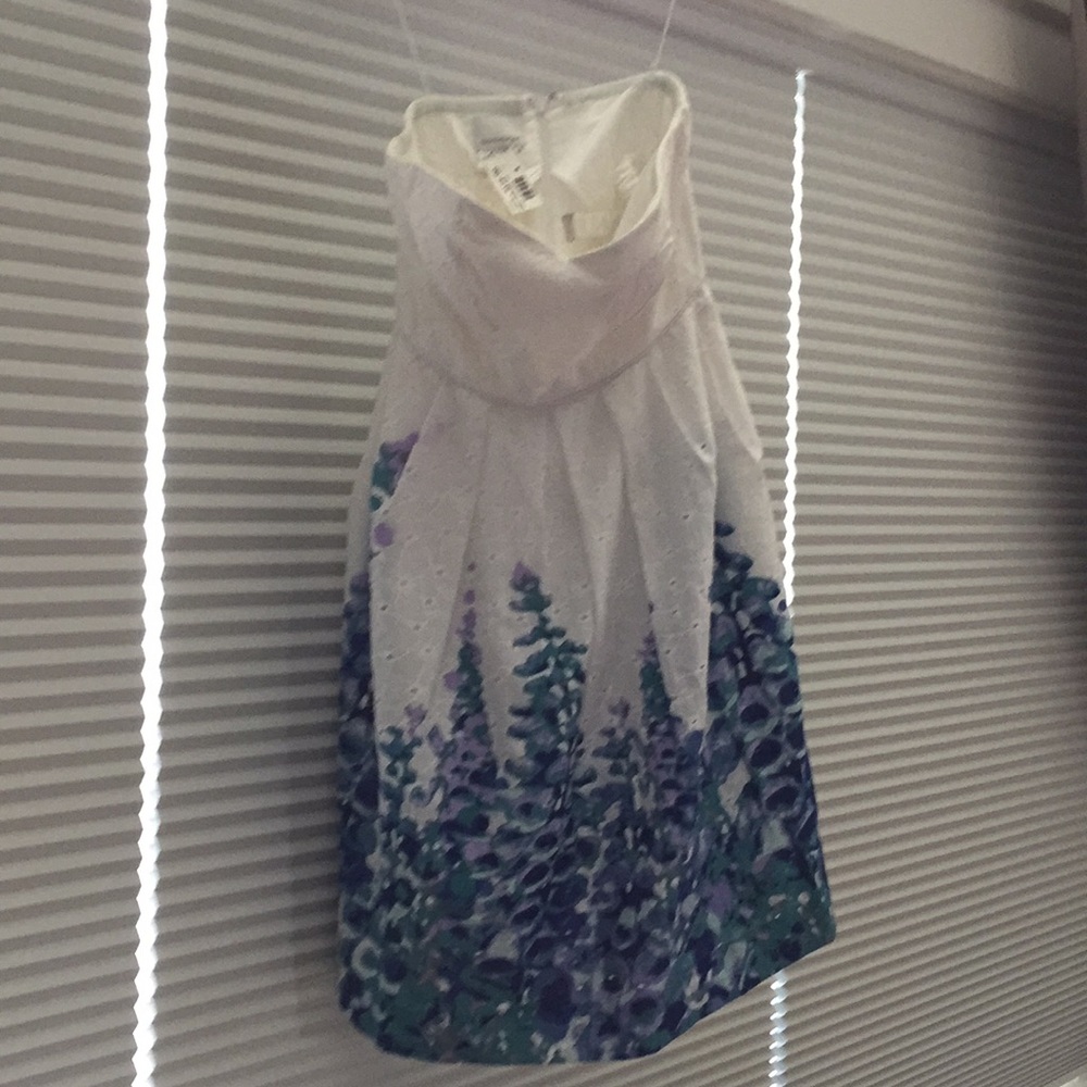 Strapless mini dress